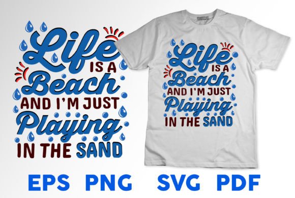 Beach Summer Typography T-Shirt Graphics