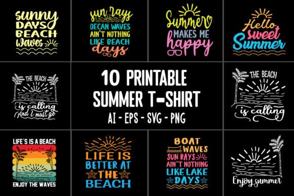 Best Summer Typography SVG T-shirt 2022