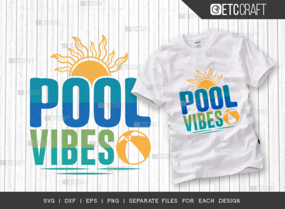 Pool Vibes SVG Cut File Summer Svg