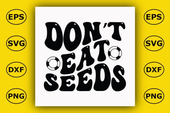 Retro Summer T-shirt Design, Don’t Eat