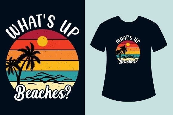 Retro Vintage Summer T-Shirt Design Graphics