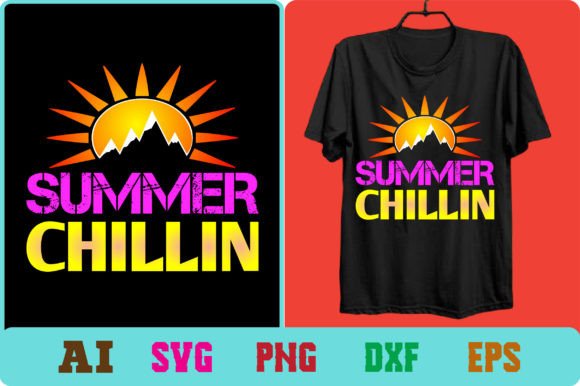 Summer Chillin Graphics for T-Shirt Designs