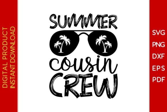 Summer Cousin Crew SVG T-Shirt Graphics