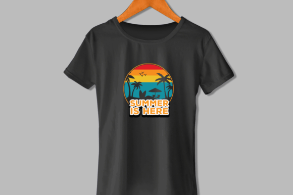 Summer is Here SVG Design for T-Shirt Graphics