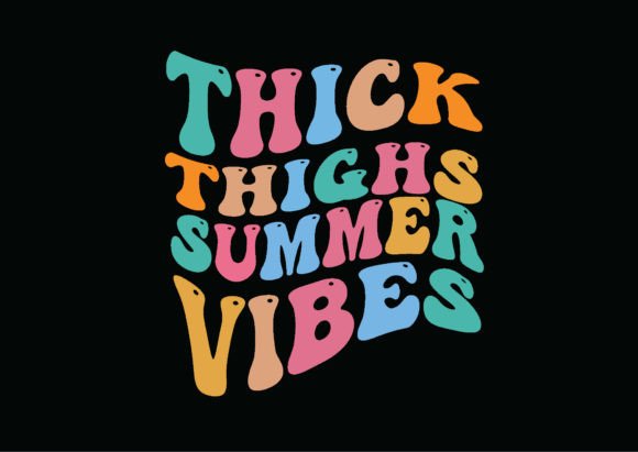 Summer Retro Wavy SVG T-Shirt Graphics