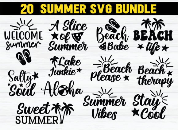 Summer Svg Bundle: Graphics for T-Shirt Designs