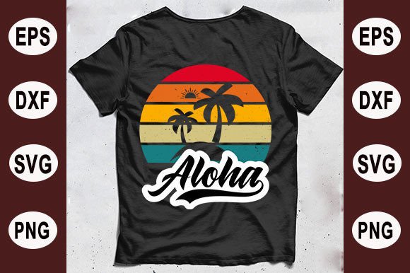 Summer T-shirt Design, Aloha Graphics