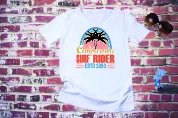 Summer T-Shirt Design, California Surf Graphics