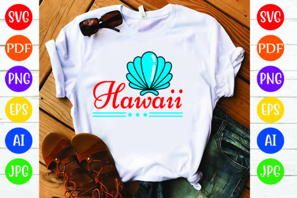 Summer T-Shirt Design, Hawaii Graphics