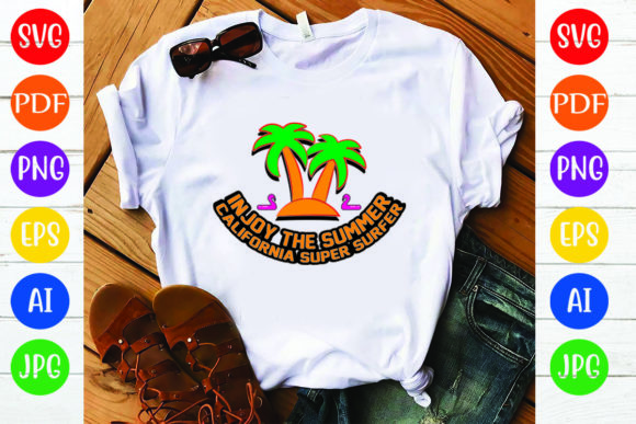 Summer T-Shirt Design, Injoy the Summer