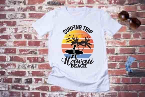 Summer T Shirt Design, Surfing Trip Graphics