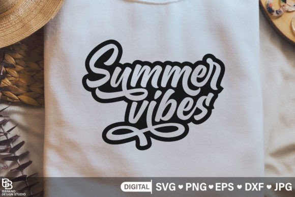 Summer Vibes SVG PNG, T-Shirt Designs