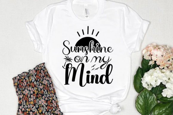 Sunshine on My Mind Summer Tshirt Design