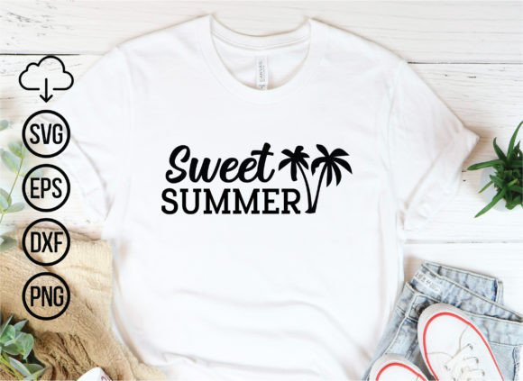Sweet Summer Svg Cut Files: Graphics for T-Shirt Designs