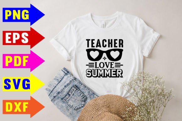 Teacher Love Summer Svg Designs