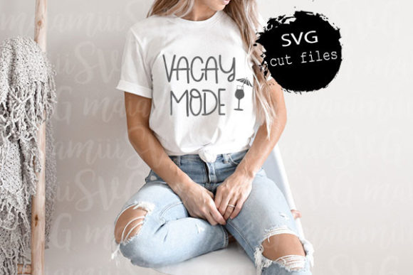 Vacay Mode Svg: Summer Vibes in Embroidery